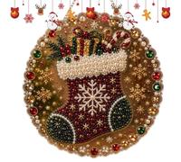 Christmas Diamond Painting Hanging Pendant | Pearl Art Kits for Board DIY