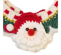 Christmas Dog Collar, Winter Puppy Scarf, Pattern, Christmas Dog Accessories, Dog Winter Neck Warmer, Soft Pet Scarf Neck Warmer Costume for Dogs and Cats