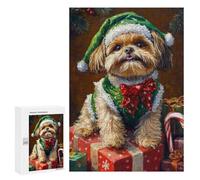 Christmas Dog Gifts-5 Puzzle 1000 Pièces Educa Jouet en Bois Cadeau Unique Décoration Intérieure Jeu Éducatif Challenge Toy Adultes Et Enfants À Partir De 14 Ans 300 PCS
