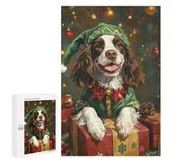 Christmas Dog Gifts Ideas Puzzle 1000 Pièces Educa Jouet en Bois Cadeau Unique Décoration Intérieure Jeu Éducatif Challenge Toy Adultes Et Enfants À Partir De 14 Ans 1000 PCS