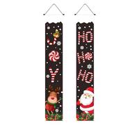 Christmas Door Banner | Décorations Extérieures de Noël pour Entrée | Lettres Cartoon Design Pour Porte Entrée Café Garage Jardin Balcon Restaurant