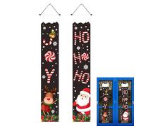 Christmas Door Banner - Panneaux Pour Porche De Noël | avec Lettres Cartoon pour Restaurant Jardin Portail Café Patio Garage