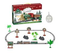 Christmas Electric Train, Light Up Track Car Decoration, Easy Asemble Train | Holiday Track Train Set for Home Living Room Bedroom Apartment Dormitory Kindergarten Gathering