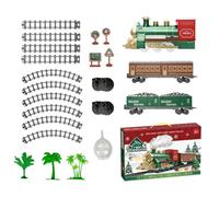 Christmas Electric Train Set | Light Up Track Car Decoration With Mist | Easy Assemble Train Set For Home Living Room Bedroom Apartment
