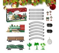 Christmas Electric Train Set - Light Up Track Car Decoration with Mist | Holiday Track Train Set for Home Living Room Bedroom Apartment Dormitory Kindergarten Gathering