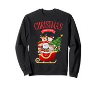 Christmas Family Crew - Père Noël traîneau Sapin Renne Sweatshirt