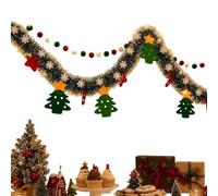 Christmas Felt Banner - Snowflake LED Decoration Set, DIY Snowflake Garland