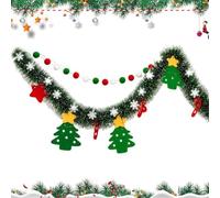 Christmas Felt Garland LED Snowflake - Decoration with Hook Banner