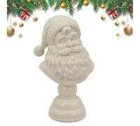 Christmas Figurines - Half Body Santa Resin Statues for Home Decor | Handmade Sculptures with Festive Design, Perfect for Dorms, Bedrooms, Apartments, Counters, Parties, Bookshelves, and Winte