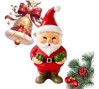 Christmas Figurines Resin Seasonal Hand-Painted Table With Soft Natur Decor | Christmas Santa Collectible Figurines for Table Desk Mantel Fireplace Entryway Home Bedroom Living Room Farmhouse