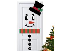 Christmas Fridge Decal - Holiday Door Sticker, Funny Home Decor With Easy Removable Backing, Weatherproof Material For Indoor & Outdoor Use, Party Decoration Supply Couples Photoshoot Background
