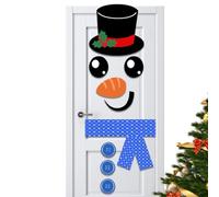 Christmas Fridge Decal - Holiday Door Sticker, Funny Home Decor With Easy Removable Backing, Weatherproof Material For Indoor & Outdoor Use, Party Decoration Supply Couples Photoshoot Background