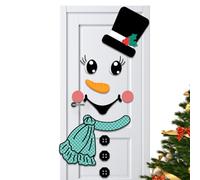 Christmas Fridge Decal - Holiday Door Sticker, Funny Home Decor With Easy Removable Backing, Weatherproof Material For Indoor & Outdoor Use, Party Decoration Supply Couples Photoshoot Background