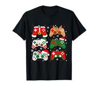Christmas Game Controller Funny Gamer Family Pajama Boys T-Shirt
