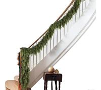 Christmas Garland- Christmas Wreath Decorations | PVC Greenery Decoration with Realistic Holiday Look, Indoor Outdoor Accent for Porch Stair, Tabl,e Door, Tree, Seasonal Home