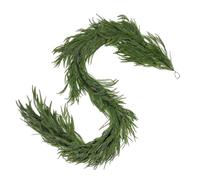 Christmas Garland, Faux Pine Wreath, Real Touch Greenery, 39.37 inches Decorative Ornament String, Indoor Outdoor Holiday Decor, Ideal for Mantel Door, Banister Porch Table Display Use