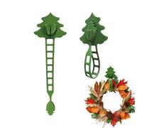 Christmas Garland Hanger, Front Door Wreath Silicone Hook Hanger, Multipurpose Organizer Straps for Closet Rods, Wall Decor, Stair Rails, Fireplace Mantels, Garden Displays, Window Frames