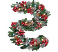 Christmas Garland, Lighted Christmas Garland, Artificial Christmas Decoration, Versatile Christmas Decorations, Decorative Ornaments Garland, Good Durability for Home and Christmas