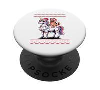 Christmas German Shepherd Unicorn Sunglasses GSD PopSockets PopGrip Adhésif
