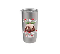 Christmas Get Your Fat Pants Ready - Pudding de Noël amusant Gobelet isotherme en acier inoxydable double paroi