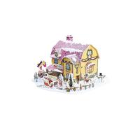 Christmas Gift Cottage Diy Handmade Puzzle Snow Cartoon House Model Decoration