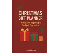 Christmas Gift Planner & Budget Tracker: Holiday Shopping Organizer with Gift Lists, Stocking Stuffer Checklists, and Black Friday Deals: Track ... Shopping, and Stay on Budget This Christmas