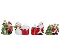 Christmas Gifts 88087 Assortiment de 4 Figurines de Noël 1 LED CE Blanc