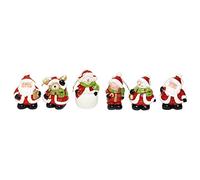 Christmas Gifts 88164 Assortiment de 6 Figurines de Noël CE Multicolore 6 x 5 x 8 cm