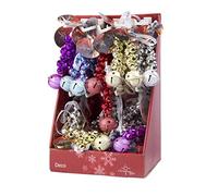 Christmas Gifts 98581 Cloche de Noël 10x3cm 5 assortiments MT, Multicolore