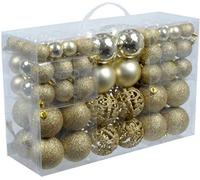 Unbekannt Boules de Noël, Plastique, Plastique, Or, 100x G