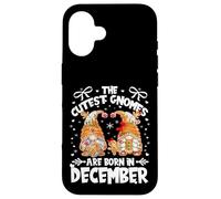 Christmas Gingerbread Birthday Gnomes Xmas Born in December Coque pour iPhone 16