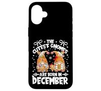 Christmas Gingerbread Birthday Gnomes Xmas Born in December Coque pour iPhone 16 Plus