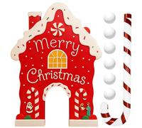 Christmas Gingerbread Golf Game Set - Holiday Play, 35x24cm Paper Sport for Birthday Events, Funny Activity with Portable Design, Seasonal Supplies, Festive Toy for Living Room and Celebrations