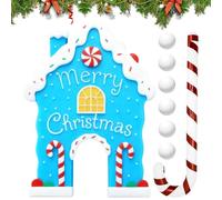 Christmas Gingerbread Golf Game Set - Holiday Play, 35x24cm Paper Sport for Birthday Events, Funny Activity with Portable Design, Seasonal Supplies, Festive Toy for Living Room and Celebrations