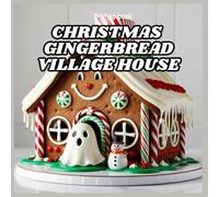 Christmas Gingerbread Village Houses: christmas dreams coloring book for kids bold and easy