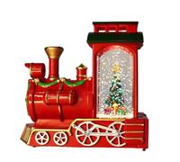 Christmas Globe - Vintage Train with Lights - Christmas Snow Globe Decorative Lanterns, for Indoor Table Shelf Fireplace Living Room Office School Farmhouse Party Holiday Winter