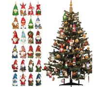 Christmas Gnome Countdown Calendar-24 Days Soft Gnome Surprise Collection | Ensemble ornemental en peluche enchanteur, décoration de fenêtre festive pour hommes, femmes, adolescents, adultes et