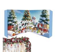 Christmas Gnome Countdown Calendar, peluche Gnome Doll Collectibles, 12.6x9.45x3,54 pouces Douples nains 24 jours sur 24, idéal pour le bureau, pièce maîtresse, manteau, cheminée, décoration de vacanc