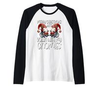 Christmas GNOME Saying for Senior Citizens Wheelchair Santa Manche Raglan
