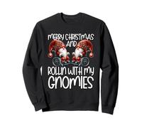 Christmas GNOME Saying for Senior Citizens Wheelchair Santa Sweatshirt