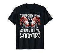 Christmas GNOME Saying for Senior Citizens Wheelchair Santa T-Shirt