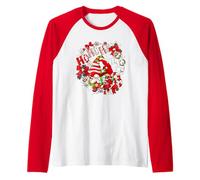 Christmas Gnomes for Xmas Holidays with Cute Santa Hohoho Manche Raglan