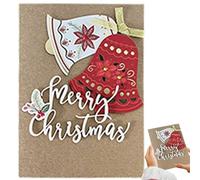 Christmas Greeting Cards - Paper Vintage Assorted Design Set, Christmas Holiday Card Envelopes, Blank Letterheads Included | Festive Greeting Cards Kids Friends Seasonal Writing Home School Office