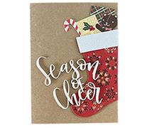 Christmas Greeting Cards - Paper Vintage Assorted Design Set, Christmas Holiday Card Envelopes, Letterheads Blank Included | Festive Greeting Cards Kids Friends Seasonal Writing Home School Office