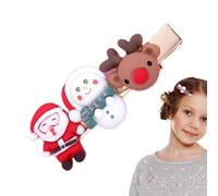 Christmas Hair Clips - Christmas Snap Hair Clips, Christmas Antler Hair Clips | Christmas Reindeer Hair Barrettes with Tree Designs, Non Slip Hair Pins for Styling Holiday Festivals