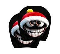 Christmas Headrest Covers 2 Pieces Santa - Cute Universal Decoration