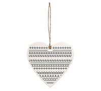 Christmas Heart Ornament - Décoration de message caché drôle en acrylique | Pendentif de vacances de 8 cm | Décoration festive humoristique pour la fête et les cadeaux de bureau à domicile