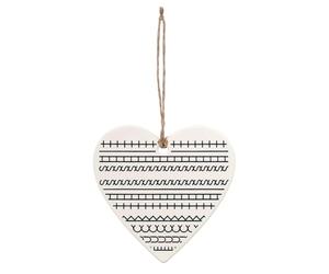 Christmas Heart Ornament - Décoration de message caché drôle en acrylique | Pendentif de vacances de 8 cm | Décoration festive humoristique pour la fête et les cadeaux de bureau à domicile