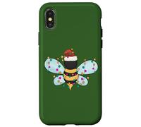 Christmas Honey Bee String Lights for Beekeeper & Bee Lover Coque pour iPhone X/XS