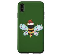 Christmas Honey Bee String Lights for Beekeeper & Bee Lover Coque pour iPhone XS Max